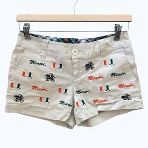 Miami Hurricanes Embroidered Shorts Size 1